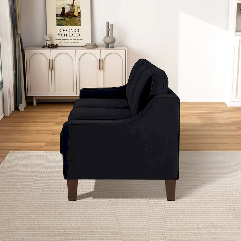 Causeuse 2 places en velours moderne pour salon