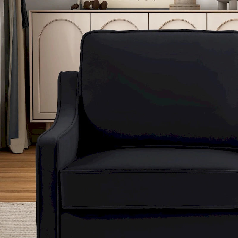 Causeuse 2 places en velours moderne pour salon