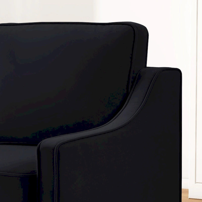 Causeuse 2 places en velours moderne pour salon