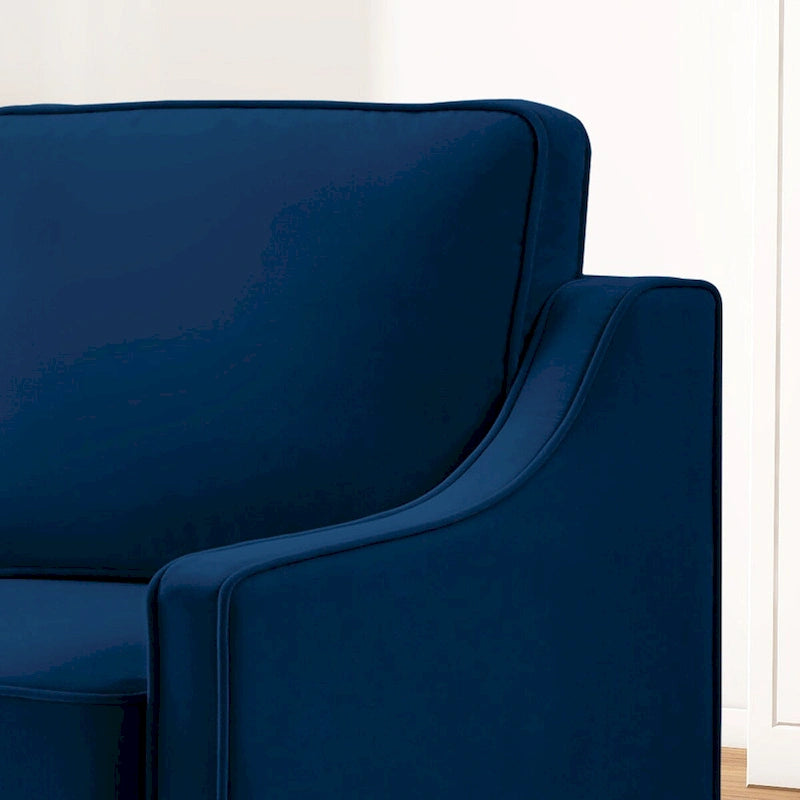 Causeuse 2 places en velours moderne pour salon