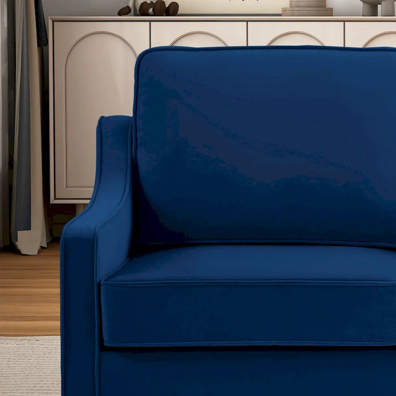 Causeuse 2 places en velours moderne pour salon