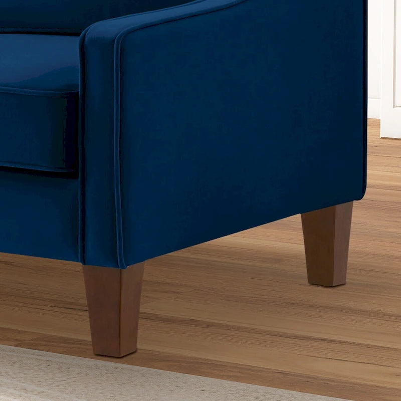 Causeuse 2 places en velours moderne pour salon