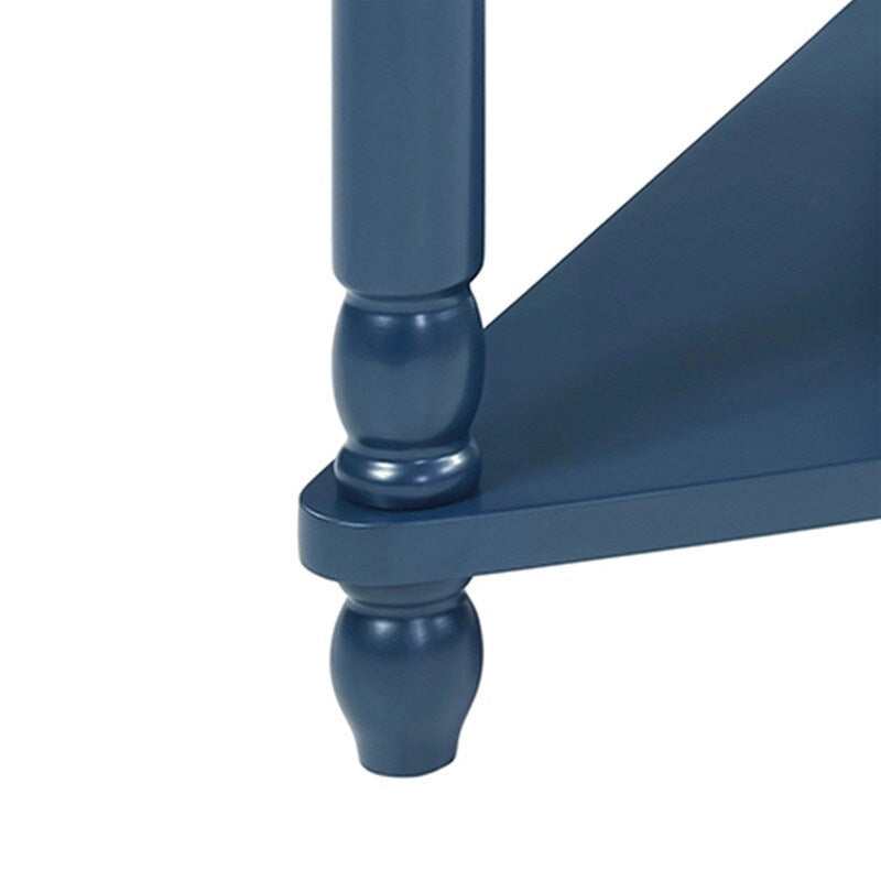 Table d'appoint d'angle triangulaire en bois pour petit salon