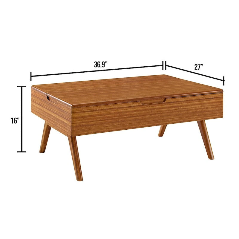 Table basse relevable, cuivre