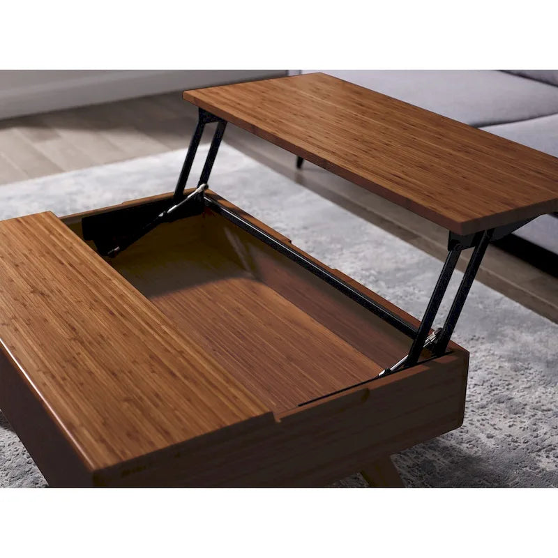 Table basse relevable, cuivre