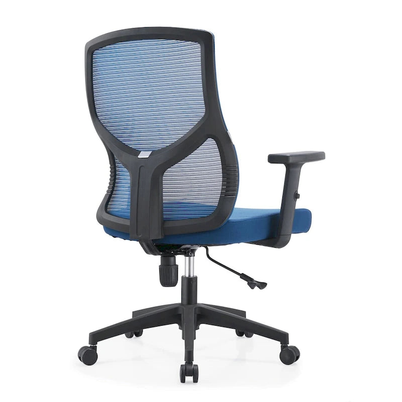 Chaise de bureau mi-dossier avec hauteur, pivot et inclinaison réglables