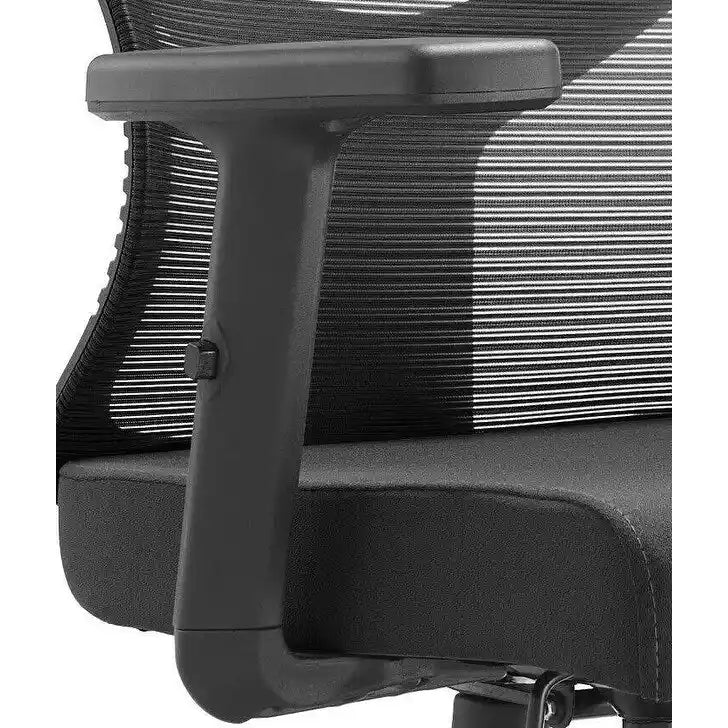 Chaise de bureau mi-dossier avec hauteur, pivot et inclinaison réglables