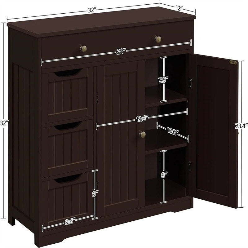 Meuble de salle de bain sur pied