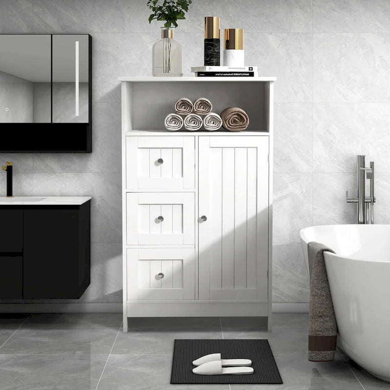 Armoire de rangement en bois pour linge de maison