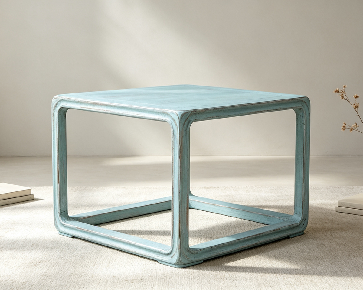 Table d'appoint carrée en bois